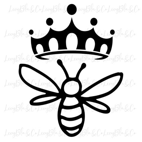 queen bee svg queen bee clipart queen bee print svg svg etsy