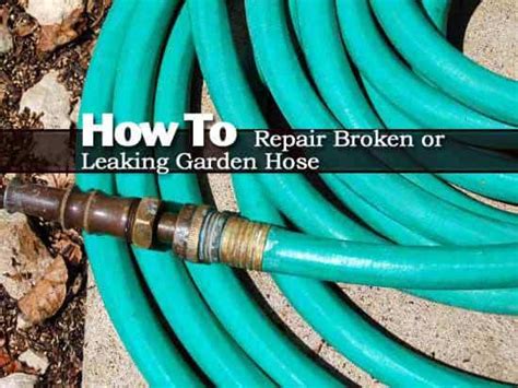 How To Repair Broken Or Leaking Garden Hose Video