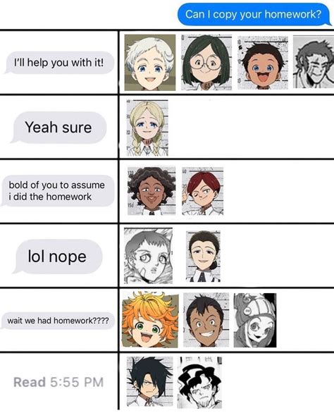 Memes Promised Neverland Anime Engraçado Anime Memes De Anime