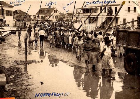 Ration Line In Belize City After Hurricane Hattie 1961