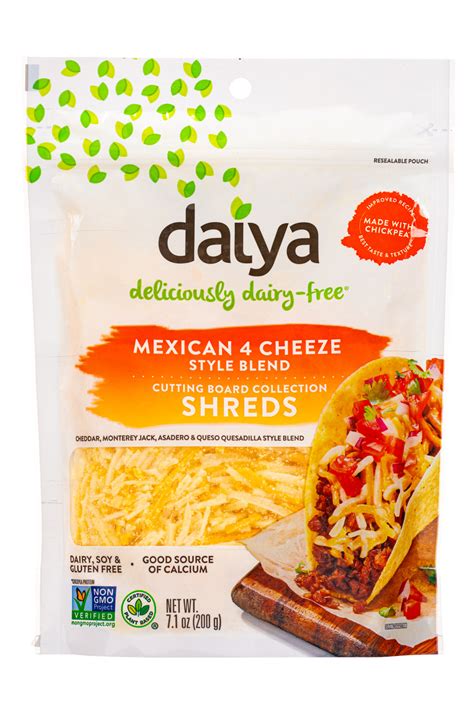 View Media 20677 Daiya 7oz 2022 Mexican4Cheese Shreds NOSH Com