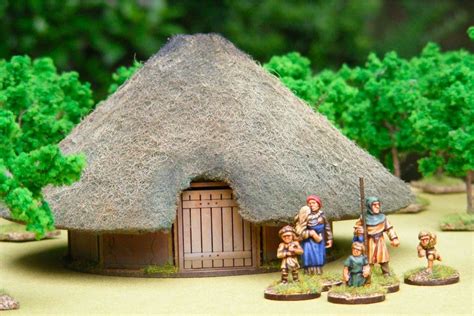 Dark Age Celtic Round House House Mdf 28mm Scale Building J017 Dark