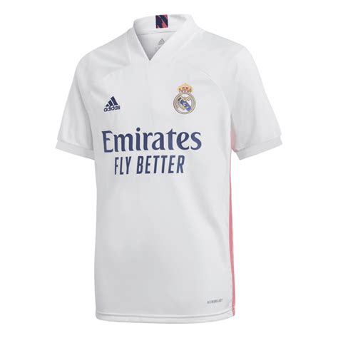 ⚽️ official profile of real madrid c.f. Adidas Real Madrid Home Junior Short Sleeve Jersey 2020 ...