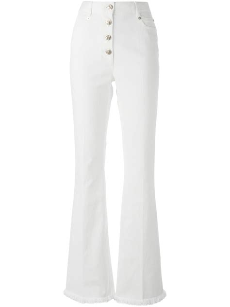 Sonia Rykiel High Waisted Flared Jeans In White Lyst