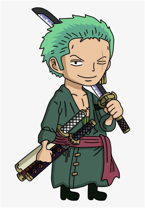 Vector Zoro One Piece Zoro Chibi PNG Image Transparent PNG Free