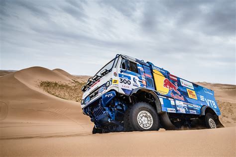 Vehicle Rally Racing Kamaz Truck Dakar Rally Desert Hd Wallpaper