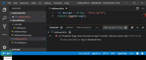 Setting Up A Typescript Visual Studio Code