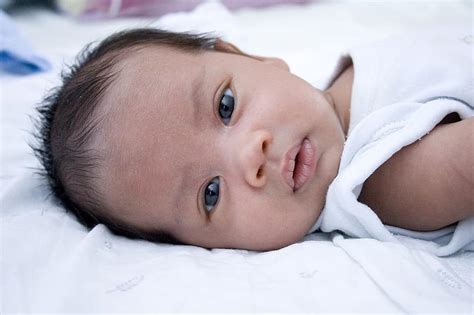 Face Baby Cute Boy Little Infant Newborn Portrait Childhood