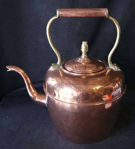 Copperware Vintage Large Copper And Brass Teapot Was Sold For R1100
