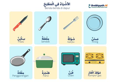 Perkakas Dapur Dalam Bahasa Arab Mengenal Peralatan Dapur Bahasa Arab
