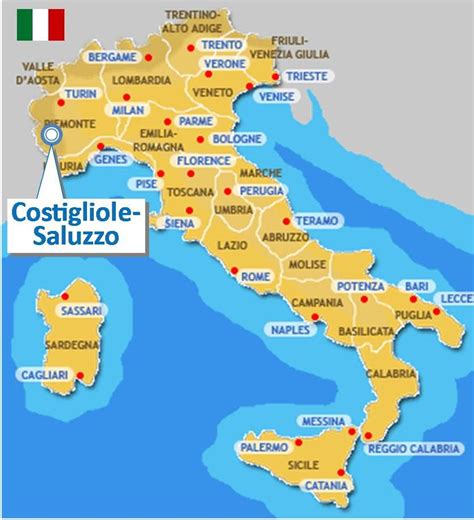 Carte De L Italie Villes Passions Photos