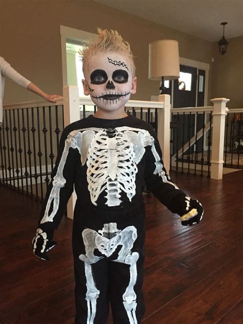 Hand Painted Skeleton Costume Toddler Halloween Costumes Skeleton