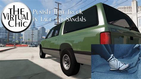Punish That Truck In Lace Up Sandals Mp4 720p The Virtual Chic
