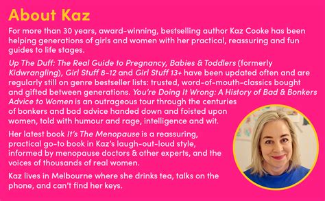 Girl Stuff 13 Your Full On Guide To The Teen Years Cooke Kaz