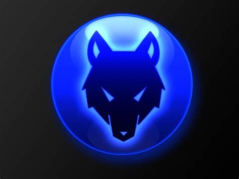 Cool Blue Wolf Logo Logodix