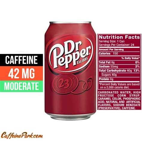 Dr Pepper Caffeine Content How Much Is In A Can