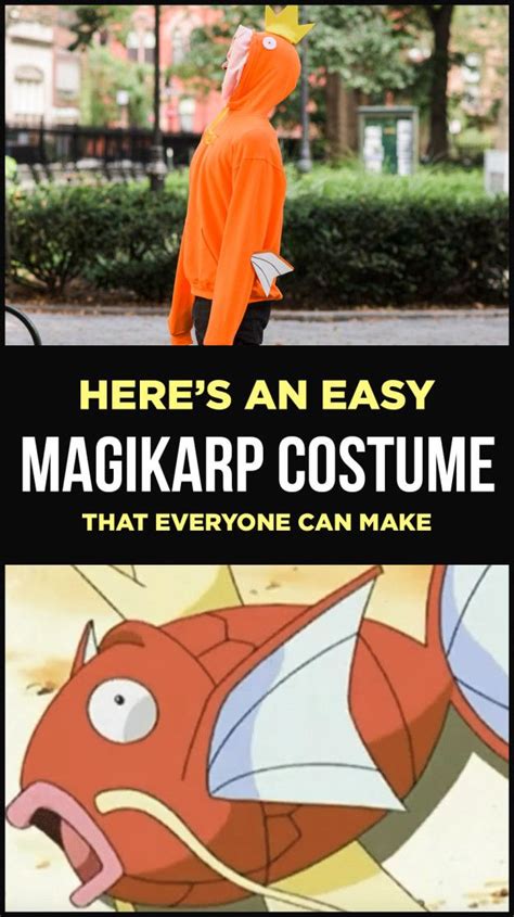 Heres An Easy Magikarp Costume Anyone Can Make Pokemon Costumes