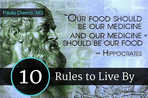 Hippocrates 10 Rules To Live By Paula Owens Ms Holistic