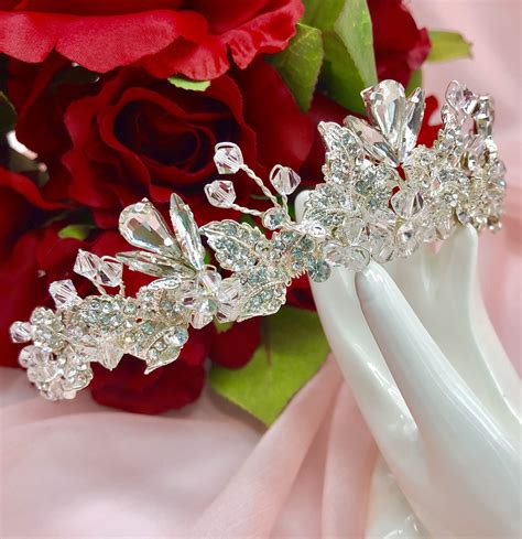 Abbey Swarovski Crystal Wedding Crown Crystal Crown Wedding Crystal