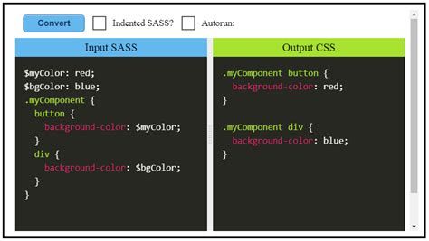 Sass Embed Dynamic Embedded Sassscss To Css Playground