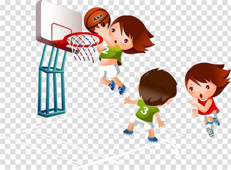 Free Download People Playing Basketball Illustration Basketball