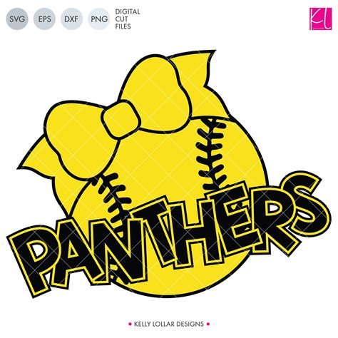 Panthers Baseball And Softball Bundle Svg Dxf Eps Png Cut Files Kelly