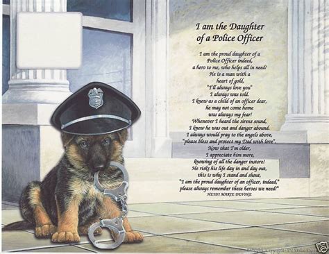 Police Officer Poem Prayer Personalized Name Art Print Ebay
