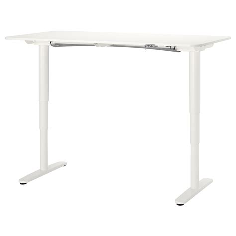 Llll➤ höhenverstellbarer schreibtisch test bzw. BEKANT Desk sit/stand, white, 63x31 1/2" - IKEA