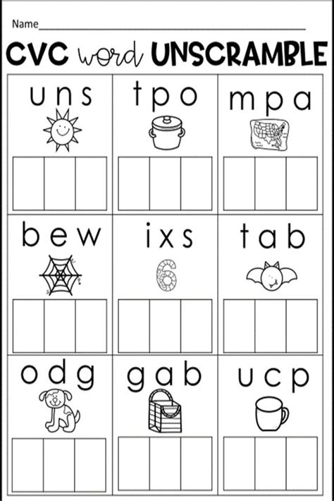 Cvc Words Worksheets And Cvc Words Actvities Kindergarten Cvc Words