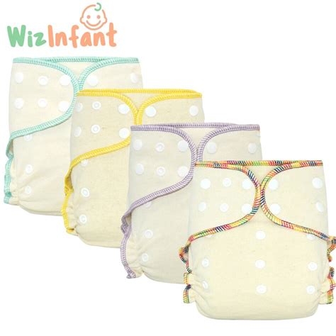 Wizinfant Hemp Hybrid Fitted Cloth Diaper Washable Eco Friendly Baby