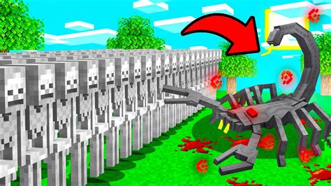 Skeletons Vs Emperor Scorpion Minecraft Mob Battle Youtube