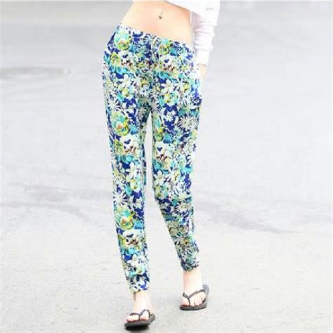 Floral Print Casual Pants Womens Dresses Casual Fashion