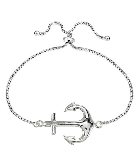 Take A Look At This Sterling Silver Anchor Bracelet Today Anchor