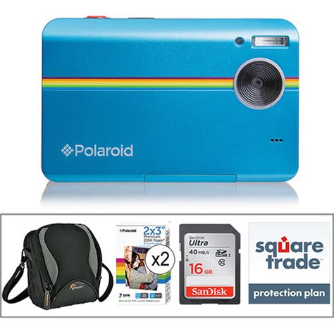 Polaroid Z2300 Instant Digital Camera Basic Kit Blue Bandh