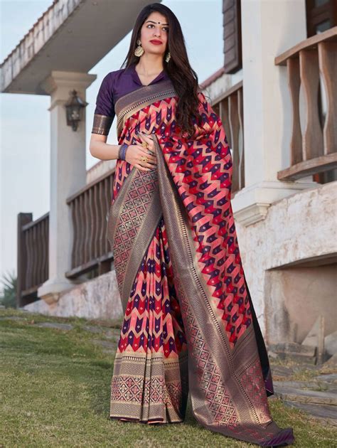 Multi Colour Pattu Saree In Silk Borad Border Soft Silk Saree