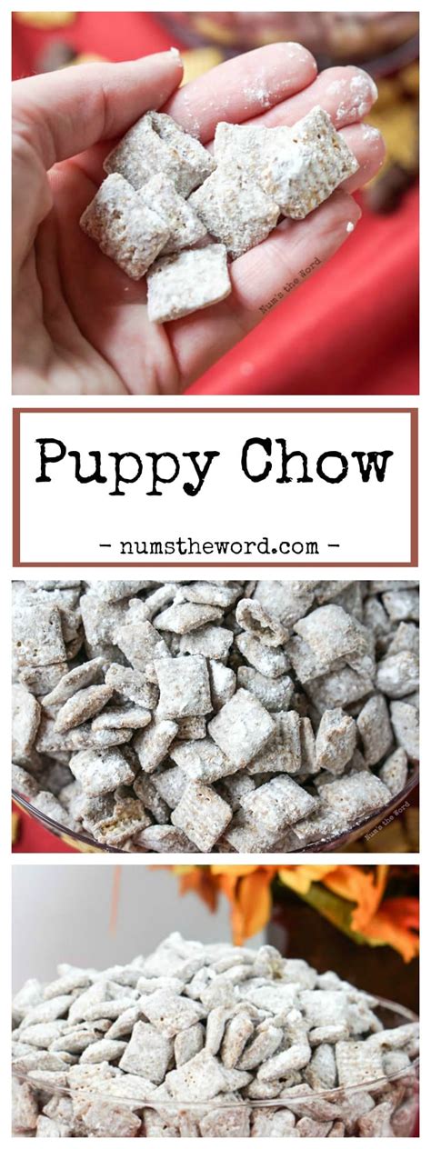 Christmas puppy chow recipe is a family tradition around here. Puppy Chow Chex Mix - NumsTheWord