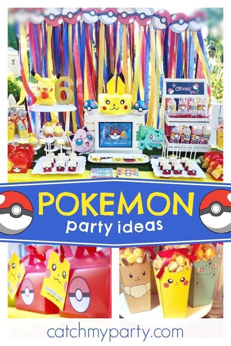 Pokémon Birthday Pokémon Inspired 6th Birthday Catch My Party