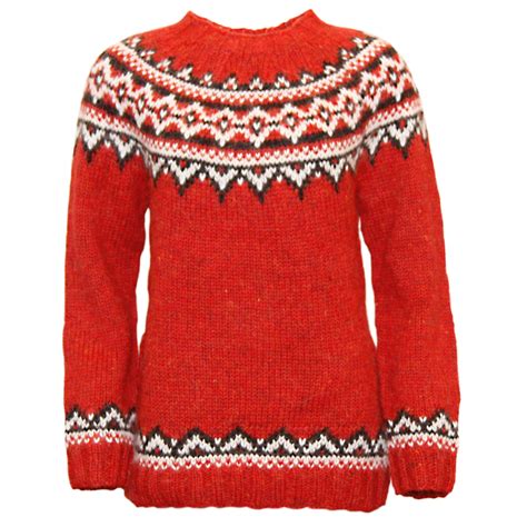 Super Would Like To Knit This Fair Isle Jumper In A Darker Red For