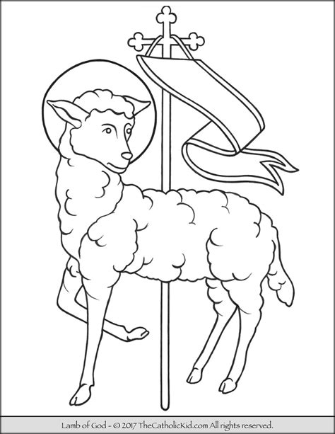 Lamb Of God Coloring Page
