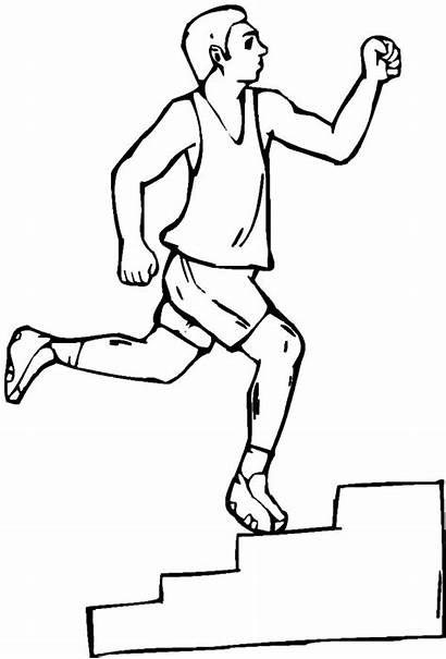Coloring Pages Exercise Stair