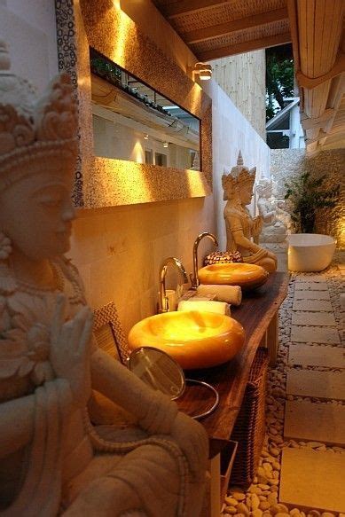 Zen Atmosphere In The Bathroom Atmosphere Bathroom Balinese Decor
