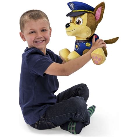Paw Patrol Jumbo Plush Chase Action Figures And Toys Toys And Games