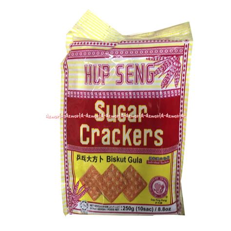 Jual Hup Seng Sugar Crackers Biskuit Gula 250gr Cemilan Snack Biskuit