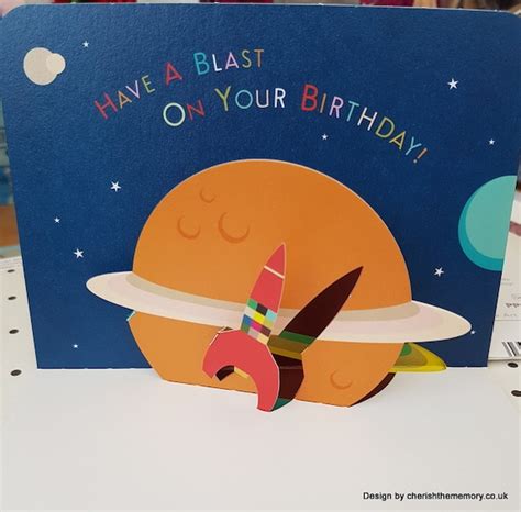 3d Outer Space Pop Up Birthday Card Blast Into Space Pop Up