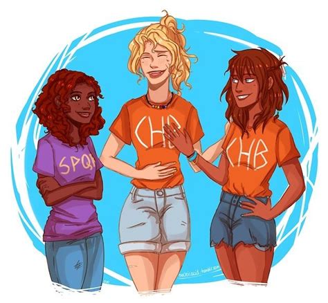 Annabeth Chase Hazel Levesque And Piper Mclean Percy And Annabeth