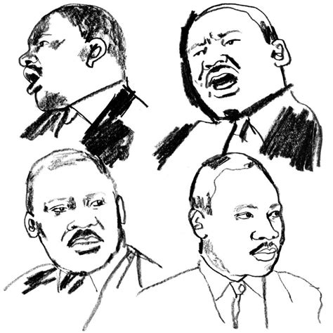 I love his pointed humor! Martin Luther King Jr Drawing at GetDrawings | Free download
