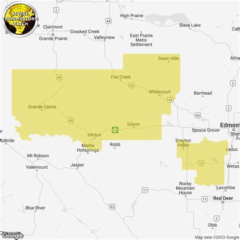 Severe Thunderstorm Watch Issued