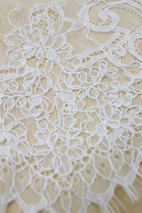 Corded Lace Fabric For Bridal Dresses 40cm Width 300cm Length Etsy UK