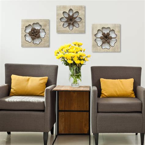 All you need to do is to combine some attractive decorative items to make your room look more artistic and awesome. Stratton Home Decor Rustic Flower Wall Decor-SHD0189 - The Home Depot