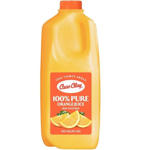 Orange Juice Half Gallon Cass Clay Creamery